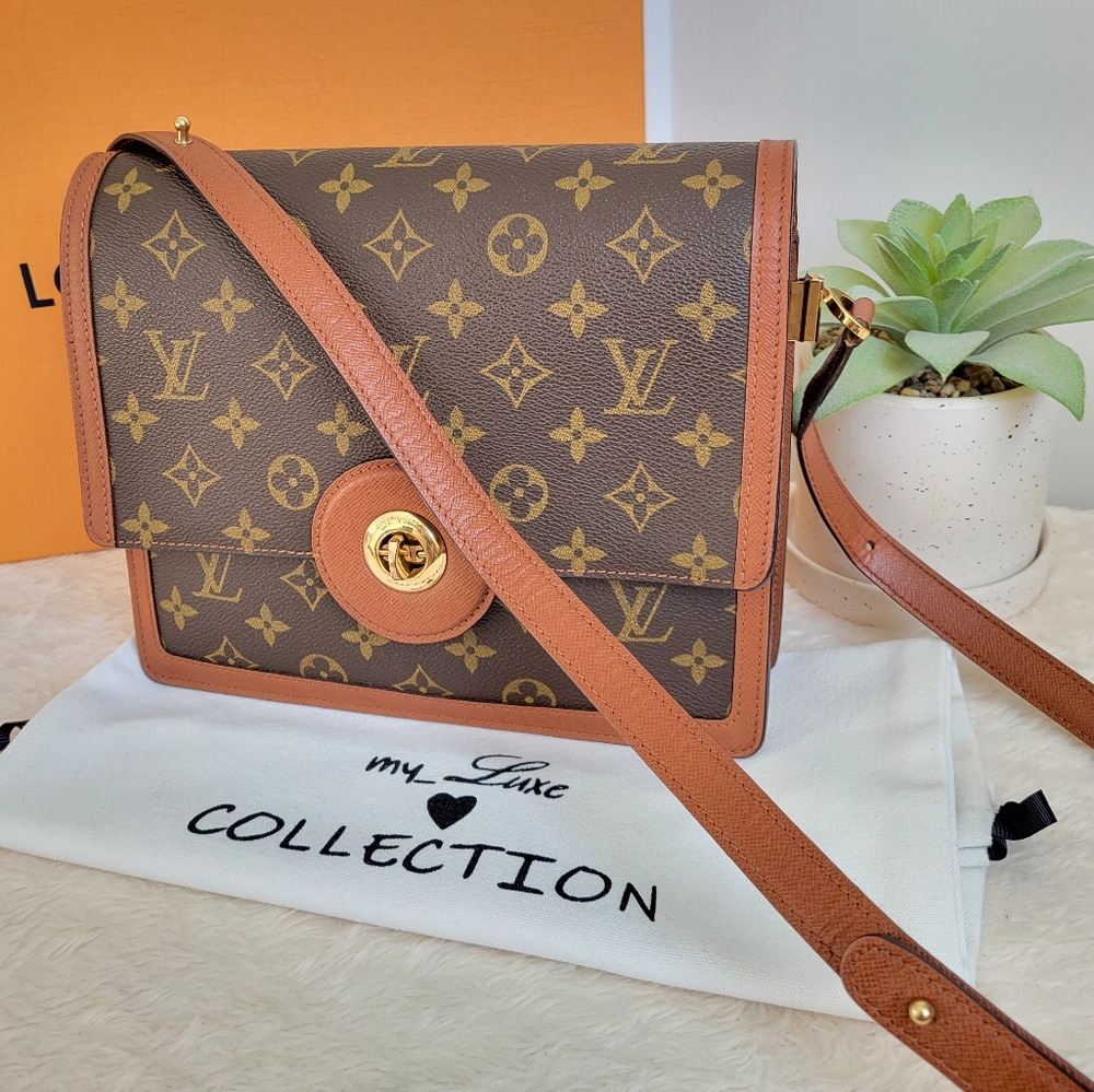 💕VERY RARE Authentic Louis Vuitton RASPAIL Crossbody/Shoulder Monogram - Picture 5 of 17